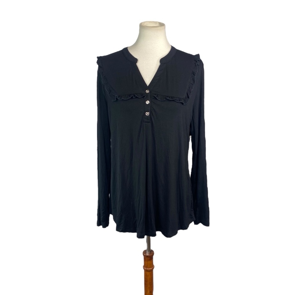 NWT Messic lightweight black long sleeve top size XL